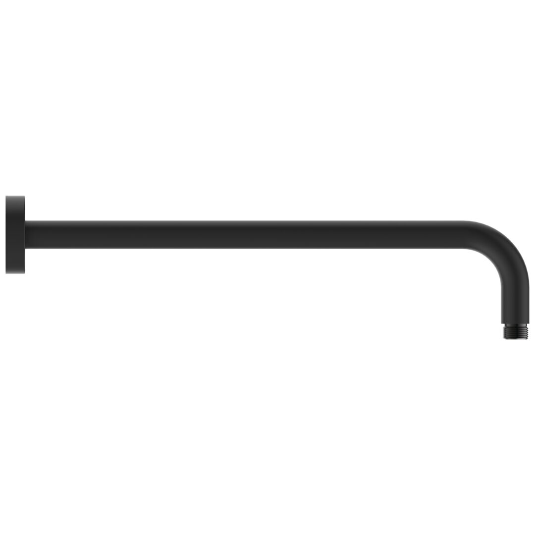 BRAT DUS 400 MM IDEALRAIN PENTRU FIXARE IN PERETE SILK BLACK - imagine 1