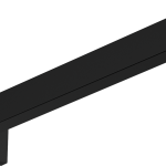 BRAT DUS E 390 MM, NEGRU MAT