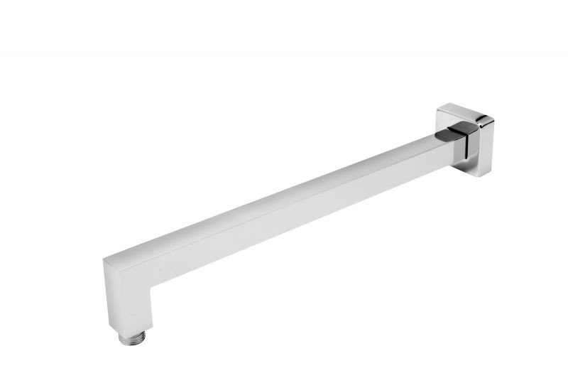 BRAT DUS FIX RECTANGULAR INULA, 400 MM, ALAMA, CROM - imagine 1