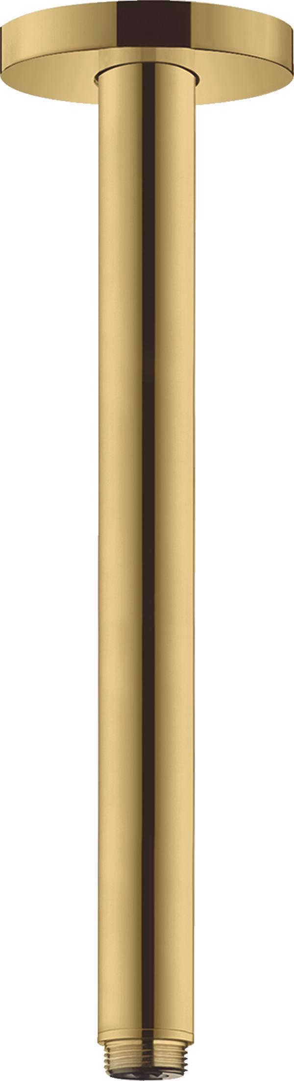 BRAT DUS S 300 MM, CU ORNAMENT ROTUND SI MONTAJ DIN TAVAN, POLISHED GOLD OPTIC - imagine 1