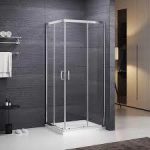 CABINA DUS PATRATA SUNDIS 900/1900 PROFIL CROM,STICLA TRANSPARENTA
