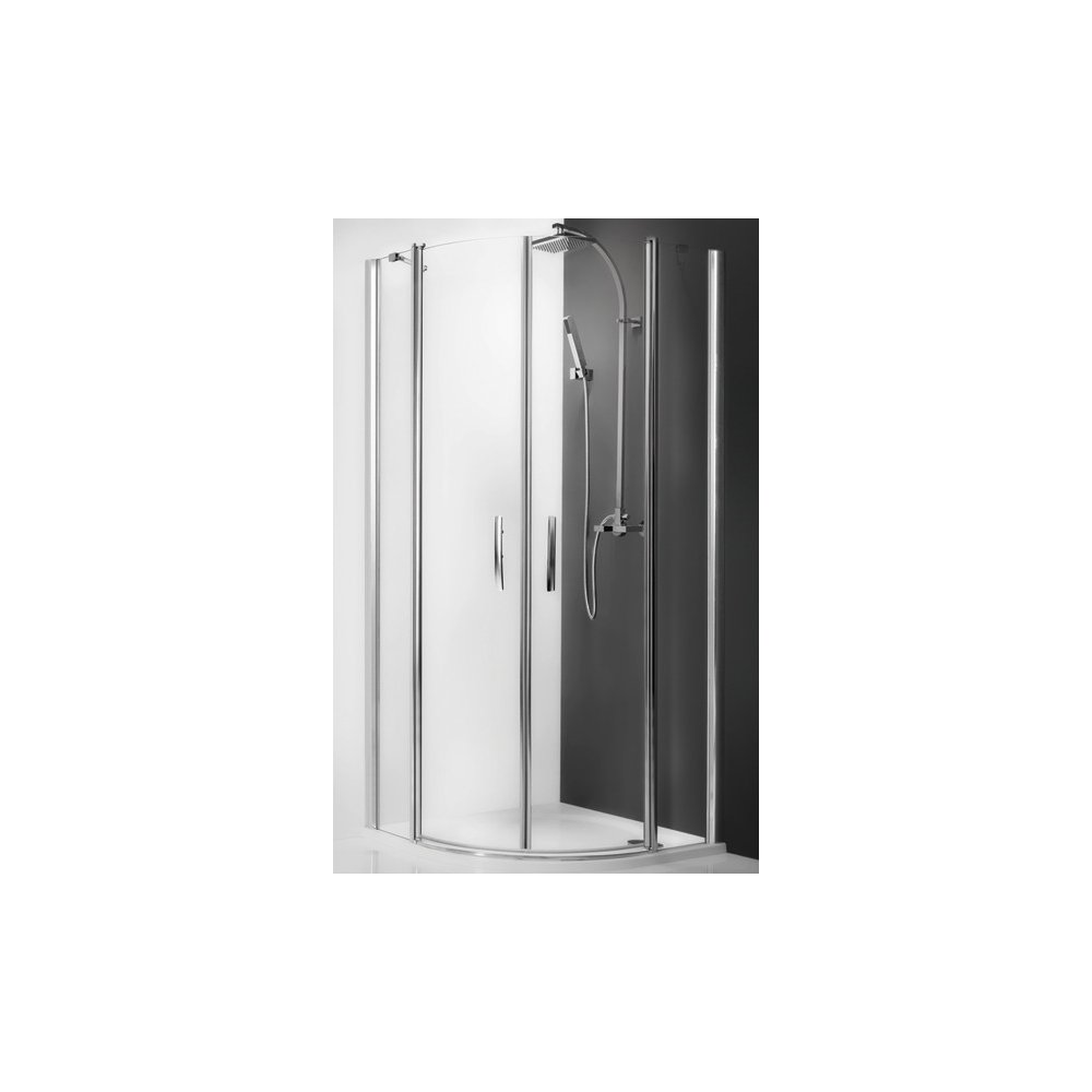 CABINA DUS SEMIROTUNDA TR2 LIGHT 900, STICLA TRANSPARENTA, PROFIL CROM - imagine 1
