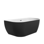 CADA ACRYL FREEDOM W 1660X800 BLACK, FREESTANDING LA PERETE, SISTEM SCURGERE INCLUS