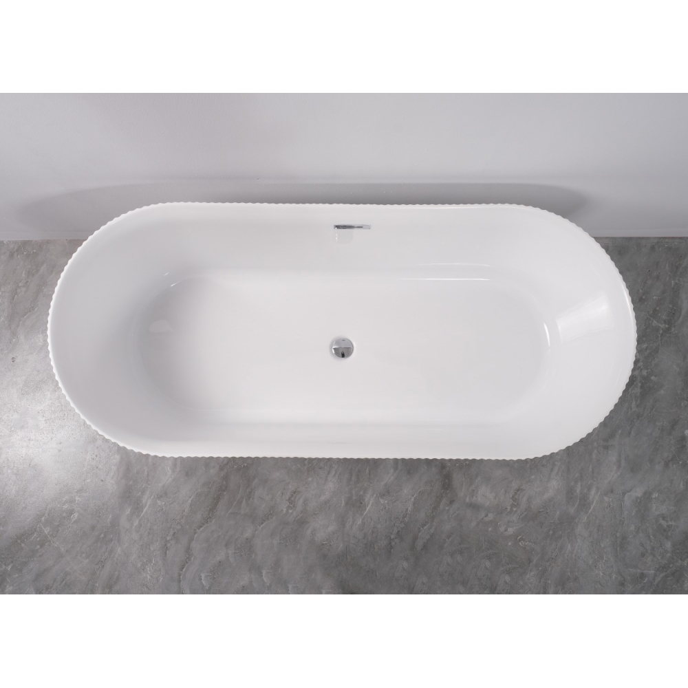 Cada baie freestanding cu riflaj Elves 150x75x58 - imagine 4