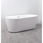 Cada baie freestanding cu riflaj elves 170x75x58 - imagine 2