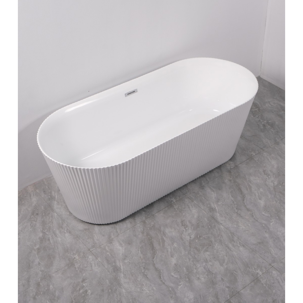 Cada baie freestanding cu riflaj elves 170x75x58 - imagine 5