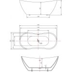 Cada Freestanding 180x80 Tender Curve - imagine 5