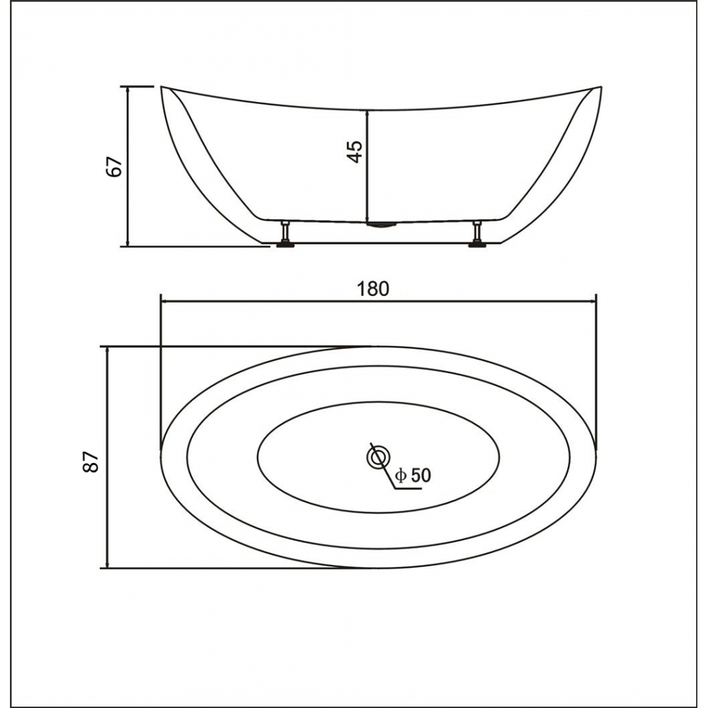 Cada freestanding 180x87 Tender Max - imagine 6