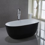Cada freestanding ovala 170x80 EGG negru