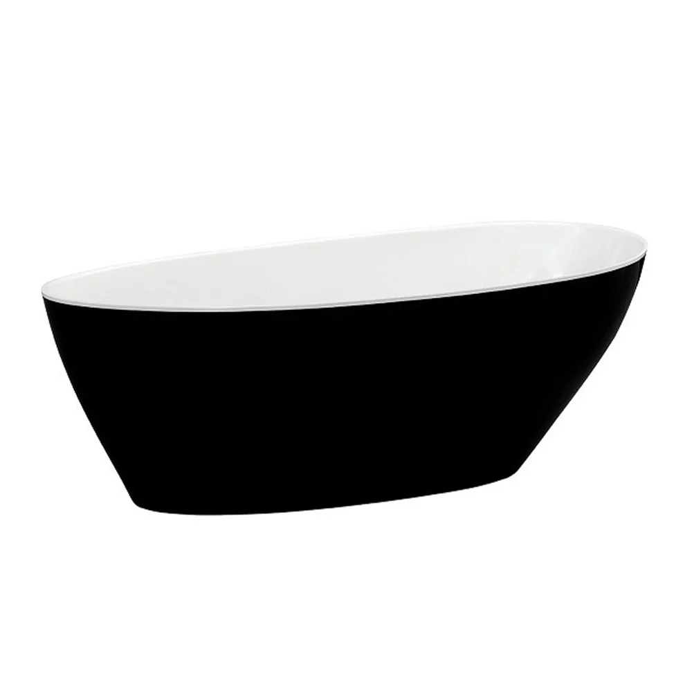 CADA FREESTANDING GOYA 170X72, BLACK&WHITE - imagine 1