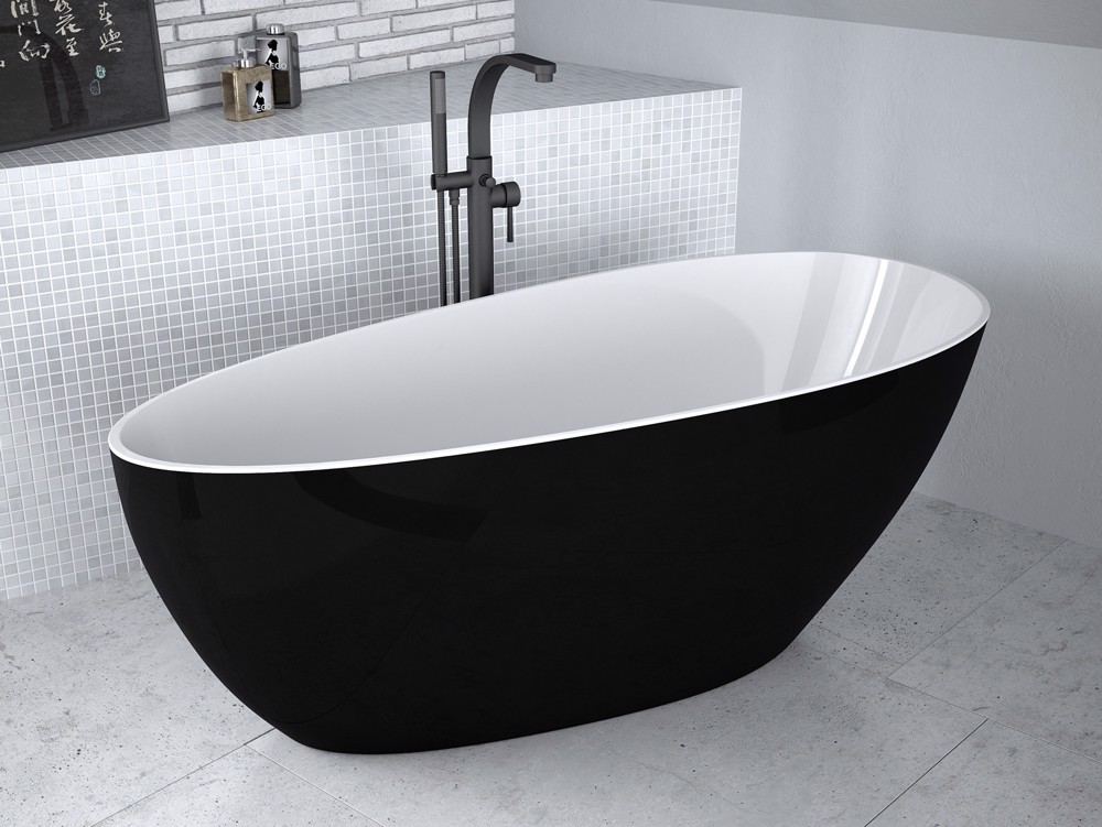CADA FREESTANDING GOYA XS 142X62, BLACK - imagine 1