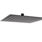 CAP DE DUS SLIM PATRAT INULA, 300X300 MM, 1/2, METAL, NEGRU