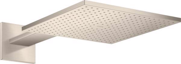 CAP DUS AXOR 300X300 MM, 1 JET POWDER RAIN, CU FIXARE PE PERETE, BRUSHED NICKEL - imagine 1