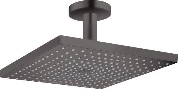 CAP DUS RAINDANCE  E 300 AIR 1 JET, 300X300 MM, CU PRINDERE IN TAVAN CU BRAT 100MM, BRUSHED BLACK - imagine 1
