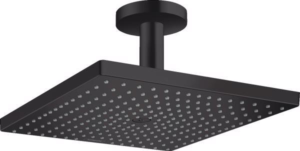 CAP DUS RAINDANCE  E 300 AIR 1 JET, 300X300 MM, CU PRINDERE IN TAVAN CU BRAT 100MM, NEGRU MAT - imagine 1