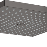 CAP DUS RAINDANCE E 300 AIR 1 JET, 300X300MM, CU PRINDERE PE PERETE CU BRAT 390MM, BRUSHED BLACK CHROME
