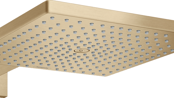CAP DUS RAINDANCE E 300 AIR 1 JET, 300X300MM, CU PRINDERE PE PERETE CU BRAT 390MM, BRUSHED BRONZE