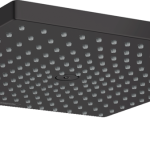 CAP DUS RAINDANCE E 300 AIR 1 JET, 300X300MM, CU PRINDERE PE PERETE CU BRAT 390MM, MATT BLACK