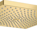 CAP DUS RAINDANCE E 300 AIR 1 JET, 300X300MM, CU PRINDERE PE PERETE CU BRAT 390MM, POLISHED GOLD OPTIC