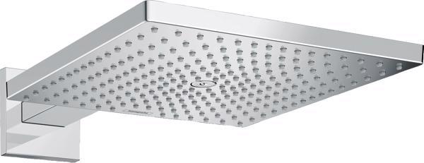 CAP DUS RAINDANCE  E 300 AIR ECOSMART 1 JET, 300X300MM, CU PRINDERE PE PERETE CU BRAT 390MM, CROM - imagine 1