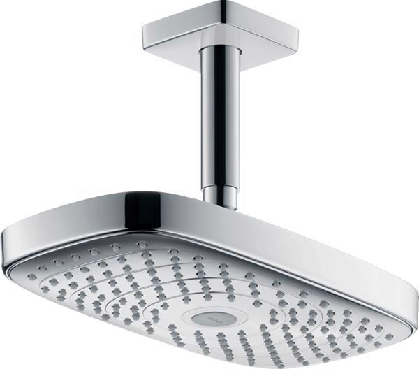 CAP DUS RAINDANCE SELECT E 300 AIR 2 JETURI CU BRAT 100 MM CROM, PRINDERE IN TAVAN - imagine 1