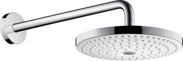 CAP DUS RAINDANCE SELECT  S 240, 2 JETURI, 240MM, CU BRAT 390MM ALB-CROM - imagine 1