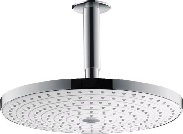 CAP DUS RAINDANCE SELECT S 300, 2 JET, CU BRAT 100 MM, MONTAJ DIN TAVAN ALB-CROM - imagine 1
