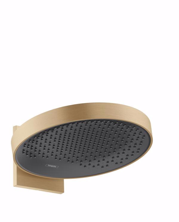 CAP DUS RAINFINITY 360 1 JET, CU PRINDERE PE PERETE,  BRUSHED BRONZE - imagine 1