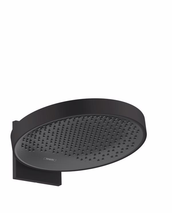 CAP DUS RAINFINITY 360 1 JET, CU PRINDERE PE PERETE, NEGRU MAT - imagine 1