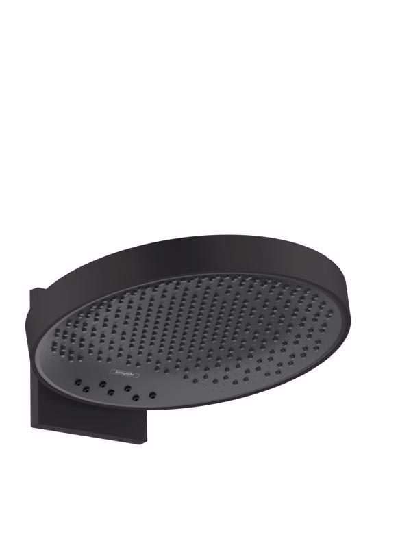 CAP DUS RAINFINITY 360 3 JET, CU PRINDERE PE PERETE, NEGRU MAT - imagine 1