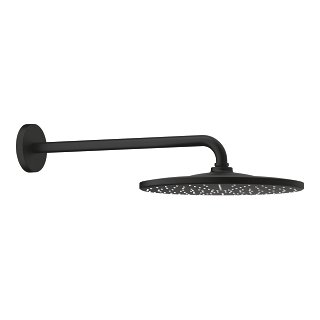 CAP DUS RAINSHOWER MONO 310 MM SI BRAT DUS 420MM NEGRU MAT - imagine 1