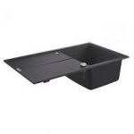 CHIUVETA BUCATARIE COMPOZIT K400, 86x50, CU 1 CUVA, REVERSIBILA GRANIT-NEGRU
