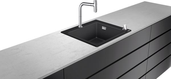 CHIUVETA BUCATARIE CU BATERIE COMBI 450, C51-F450-06, CROM - imagine 1