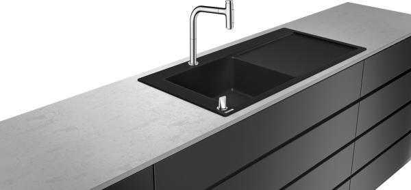 CHIUVETA BUCATARIE CU BATERIE COMBI 450 C51-F450-12, CROM - imagine 1