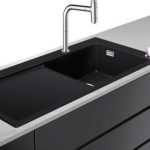 CHIUVETA BUCATARIE CU BATERIE COMBI 450 SELECT, C51-F450-08, CU SCURGATOR STANGA, CROM