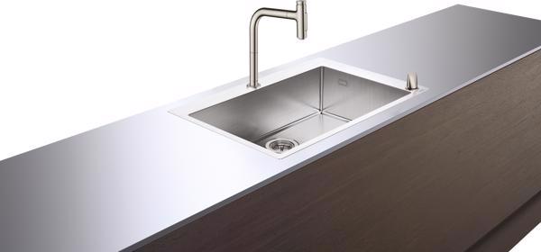 CHIUVETA BUCATARIE CU BATERIE METRIS SELECT M71 ,COMBI 660 , C71-F660F08 ,INOX - imagine 1