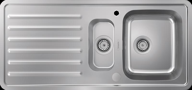 CHIUVETA BUCATARIE CU MINICUVA S4113-F540, CULOARE STAINLESS STEEL - imagine 1