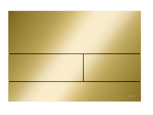 CLAPETA ACTIONARE IN DOUA TREPTE TECESQUARE  GOLD GLOSS OPTIC II ANTIAMPRENTA 240X170X2 MM - imagine 1