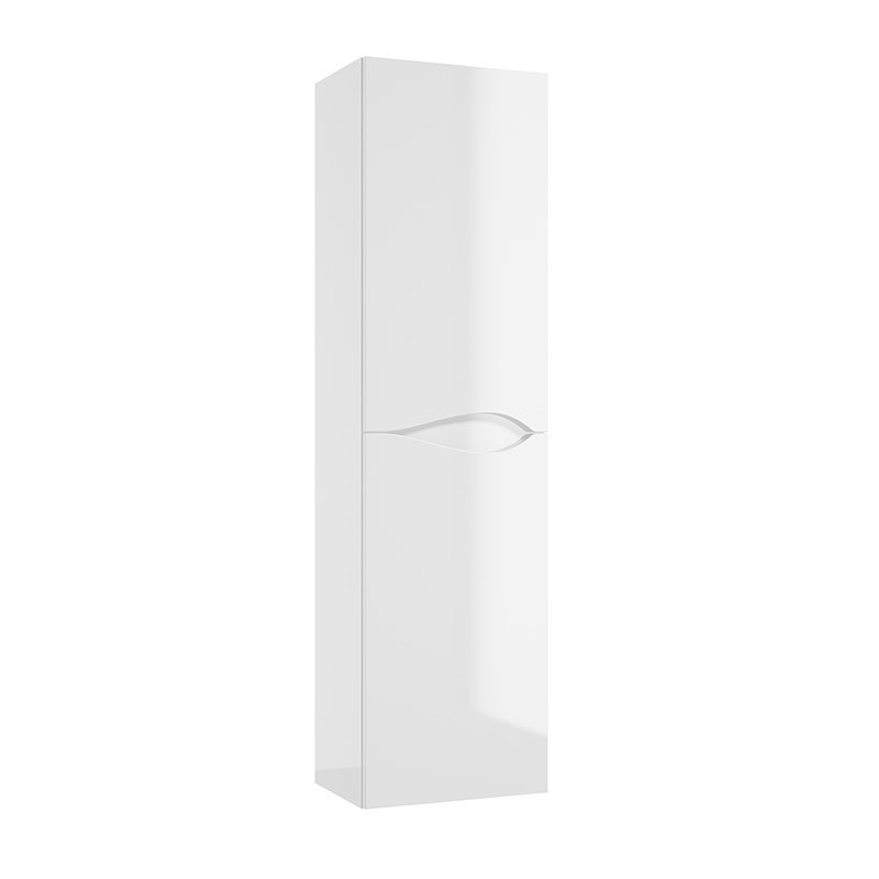COLOANA MOBILIER MURCIA, 41X29.8X150 CM, 2 USI REVERSIBILE SOFT-CLOSE, ALB LUCIOS - imagine 1