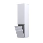 COLOANA MOBILIER SILVER 350X350X1440,USI DESCHIDERE STANGA ,COS RUFE, ALB LUCIOS