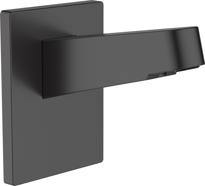 CONECTOR FIXARE PE PERETE CAP DUS PULSIFY 260, NEGRU MAT - imagine 1