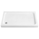 CUVA DUS ACRYL ELBA ALB 120X80X7.5 ANTISLIP , FARA SIFON
