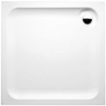 CUVA DUS ACRYL ESFERA PATRATA  ALB 100X100X8 CM, ANTISLIP