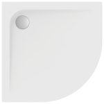 CUVA DUS ACRYL ULTRA FLAT 90X90X4 SEMIROTUNDA ALBA