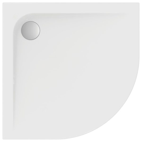 CUVA DUS ACRYL ULTRA FLAT 90X90X4 SEMIROTUNDA ALBA