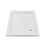 CUVA DUS CERAMICA PATRATA ATLAS 800X800X80 ALB FARA SIFON