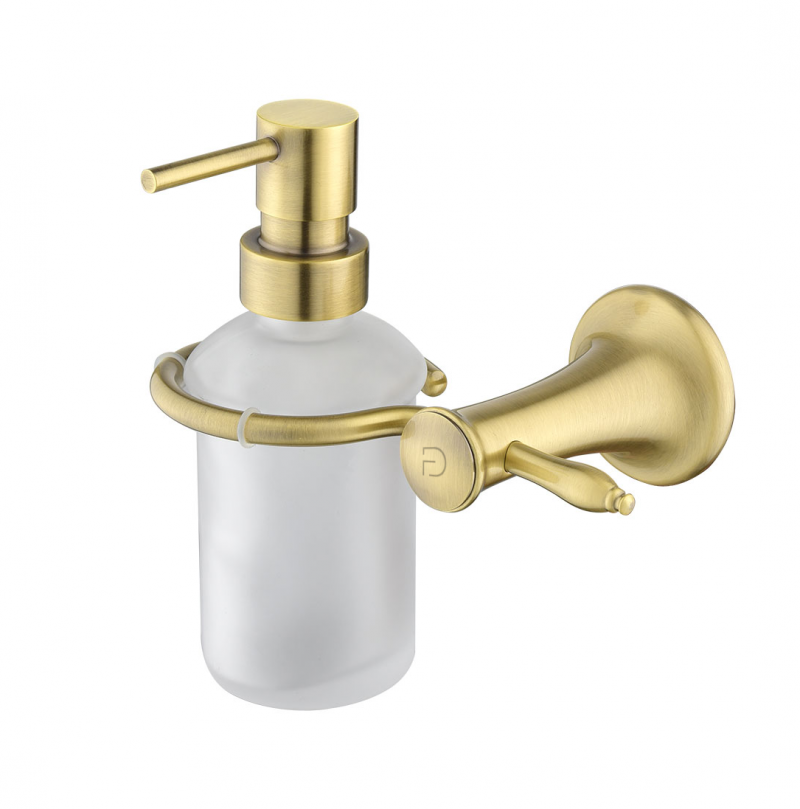 DOZATOR SAPUN LICHID LACRIMA, STICLA MATA/BRONZ - imagine 1