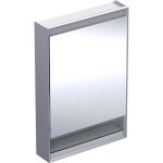 DULAP CU OGLINDA GEBERIT ONE CU NISA SI COMFORTLIGHT, O USA, H 90 CM,ALUMINIU ELOXAT,DREAPTA