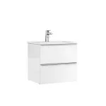 DULAP SHONA 60 CM PENTRU LAVOAR, DOUA SERTARE, ALB MAT