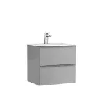 DULAP SHONA 60 CM PENTRU LAVOAR, DOUA SERTARE, GALET MAT
